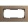 Gira 1002221 Abdeckrahmen 2-fach ohne Mittelsteg Gira Esprit Linoleum-Multiplex Hellbraun