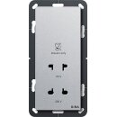 Gira 282026 Rasiersteckdose 115 - 230 V System 55 Farbe Alu