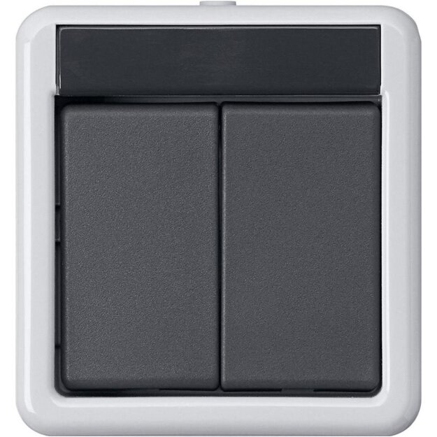 Gira 516230 KNX Taster-Busankoppler 2-fach 2-Punkt WG AP Grau