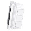 Viko Unterputz Kleinverteiler 8 Module / Sicherungskasten / Verteilerkasten Unterputz IP40, 1-reihig mit Hutschiene + PE/N Klemmen