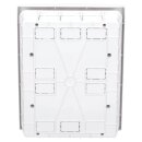 Viko Unterputz Kleinverteiler 16 Module / Sicherungskasten / Verteilerkasten Unterputz IP40, 2-reihig mit Hutschiene + PE/N Klemmen