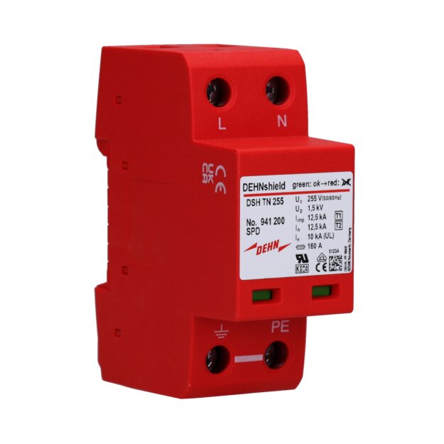 Dehn 941200 Anwendungsopt. Kombi-Ableiter DEHNshield Typ 1+2 für einphasige TN-Systeme DSH TN 255