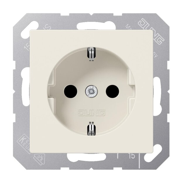 Jung A1520BFKI SCHUKO® Steckdose mit Berührungsschutz (Thermoplast bruchsicher) Weiß Serie A