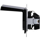Jung A1520KLSW SCHUKO Steckdose mit Klappdeckel Schwarz Serie A