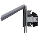 Jung AL1520KIKLAN SCHUKO Steckdose m.Klappdeckel KI (lackiertes Aluminium) Anthrazit Serie LS