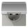 Jung AL1520NAKL SCHUKO Steckdose m.Schriftfeld u.Klappdeckel (lackiertes Aluminium) Aluminium Serie LS