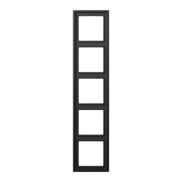 Jung AL2985D Rahmen 5fach (lackiertes Aluminium) Dark Serie LS