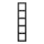 Jung AL2985D Rahmen 5fach (lackiertes Aluminium) Dark Serie LS