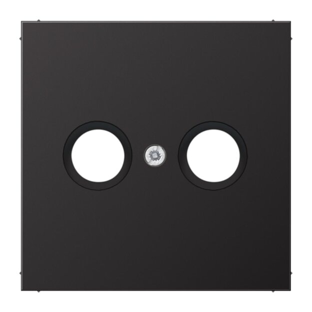 Jung AL2990TVD Abdeckung f. Antennen-Steckdose (lackiertes Aluminium) Dark Serie LS