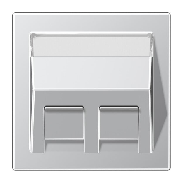 Jung AL569-30BFPL-L Abdeckung fuer Modular Jacks (Thermoplast bruchsicher) Aluminium Serie LS