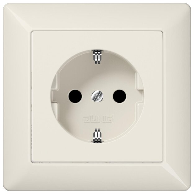 Jung AS1520N SCHUKO Steckdose o.Kralle (Duroplast) Weiß Serie AS