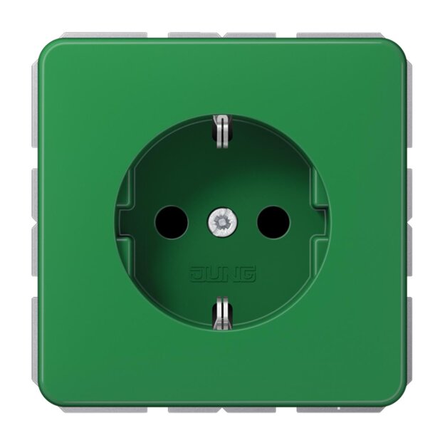 Jung CD1520BFKIGN SCHUKO Steckdose KI (Thermoplast bruchsicher) Grün Serie CD