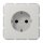 Jung CD1520BFKILG SCHUKO Steckdose KI (Thermoplast bruchsicher) Lichtgrau Serie CD