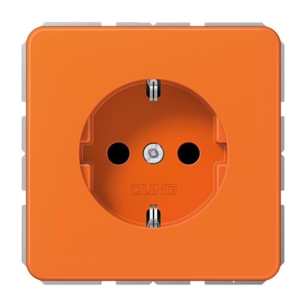 Jung CD1520BFKIO SCHUKO Steckdose KI (Thermoplast bruchsicher) Orange Serie CD