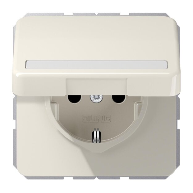 Jung CD1520BFNAKL SCHUKO Steckdose m.Klappdeckel (Thermoplast bruchsicher) Weiß Serie CD