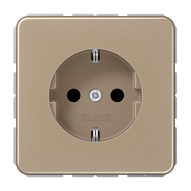 Jung CD1520KIGB SCHUKO Steckdose KI (Aluminium eloxiert) Gold-Bronze Serie CD