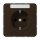 Jung CD1520NABR SCHUKO Steckdose m.Schriftfeld  (Duroplast) Braun Serie CD