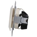 Jung CD5120BF SCHUKO Steckdose f.Klappdeckel (Thermoplast bruchsicher) Weiß Serie CD