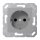 Jung CD5120BFGR SCHUKO Steckdose f.Klappdeckel (Thermoplast bruchsicher) Grau Serie CD