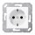 Jung CD5120BFWW SCHUKO Steckdose f.Klappdeckel (Thermoplast bruchsicher) Alpinweiß Serie CD