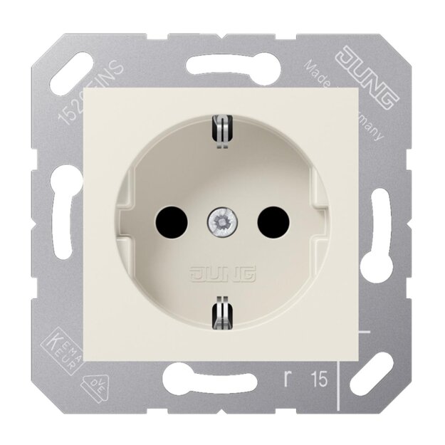 Jung CD5120BFKI SCHUKO Steckdose KI (Thermoplast bruchsicher) Weiß Serie CD