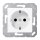 Jung CD5120BFKIWW SCHUKO Steckdose KI (Thermoplast bruchsicher) Alpinweiß Serie CD