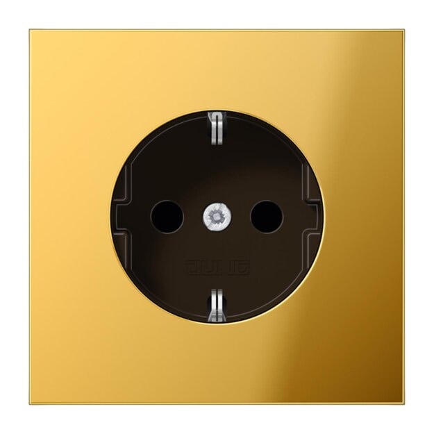 Jung GO1520 SCHUKO Steckdose (Metall PVD-beschichtet) Goldfarben