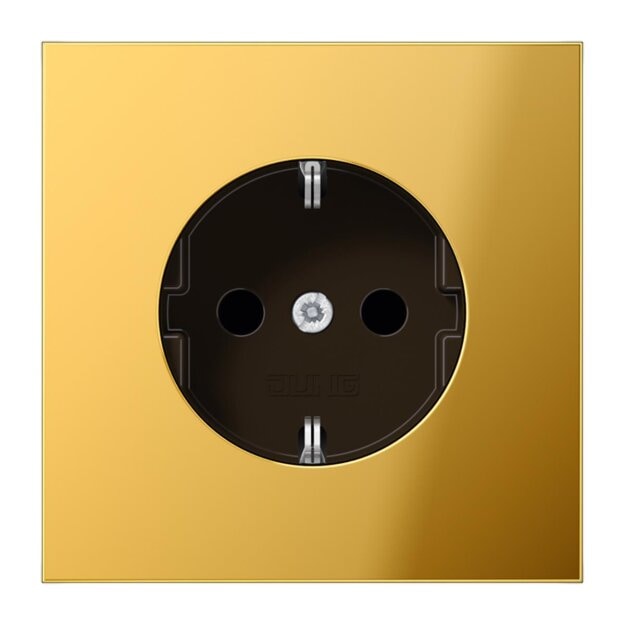 Jung GO1520KI SCHUKO Steckdose KI (Metall PVD-beschichtet) Goldfarben