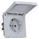 Jung LS1520KLLG SCHUKO Steckdose m.Klappdeckel Lichtgrau Serie LS