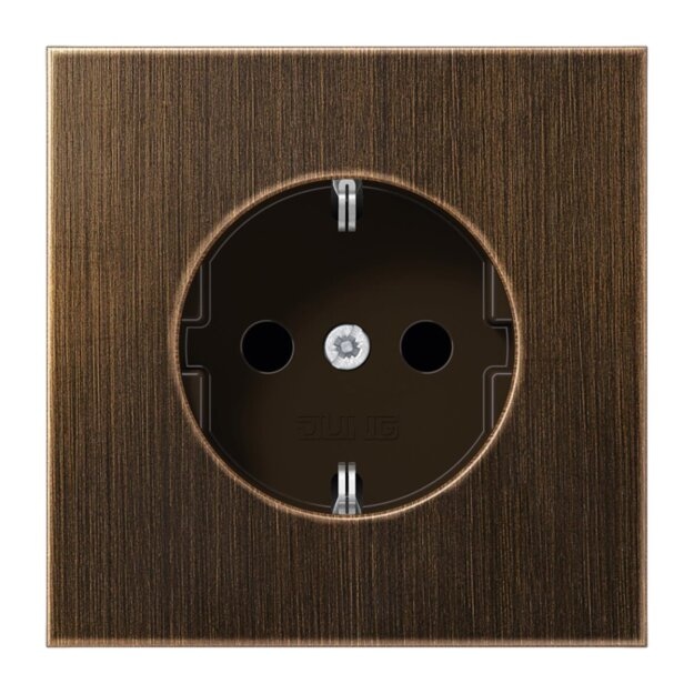 Jung ME1520KIAT SCHUKO Steckdose KI (Messing) Messing Antik Serie LS