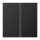 Jung AL2401TSAD Tastensatz komplett 1fach (lackiertes Aluminium) Dark Serie LS