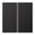 Jung AL2402TSAD Tastensatz komplett 2fach (lackiertes Aluminium) Dark Serie LS