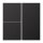 Jung AL2403TSAD Tastensatz komplett 3fach (lackiertes Aluminium) Dark Serie LS