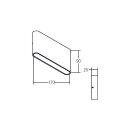 Brumberg 10046253 LED-Wandanbauleuchte 230 V AC 2x5,4 W ORIES Aluminium