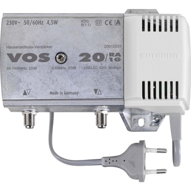 Kathrein Hausanschluss-Verstärker VOS 20/RA-1G (1er)