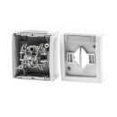 Aufputz Serienschalter Feuchtraum IP54, Modell Pacific, grau