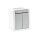 Aufputz Serienschalter Feuchtraum IP54, Modell Pacific, grau