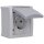 Aufputz Steckdose Feuchtraum 1-fach IP54, Modell Pacific, grau