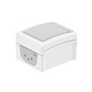Aufputz Kreuzschalter Feuchtraum IP54, Modell Pacific, grau