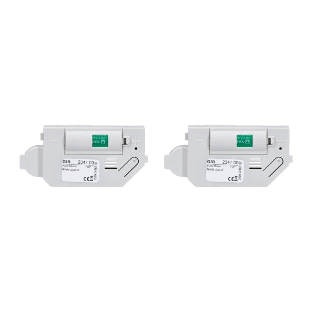 Gira Funkmodul 234700 für Rauchwarnmelder Gira Dual Q 233602 und 233002 - 2er Pack