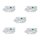 Gira Funkmodul 234700 für Rauchwarnmelder Gira Dual Q 233602 und 233002 - 5er Pack