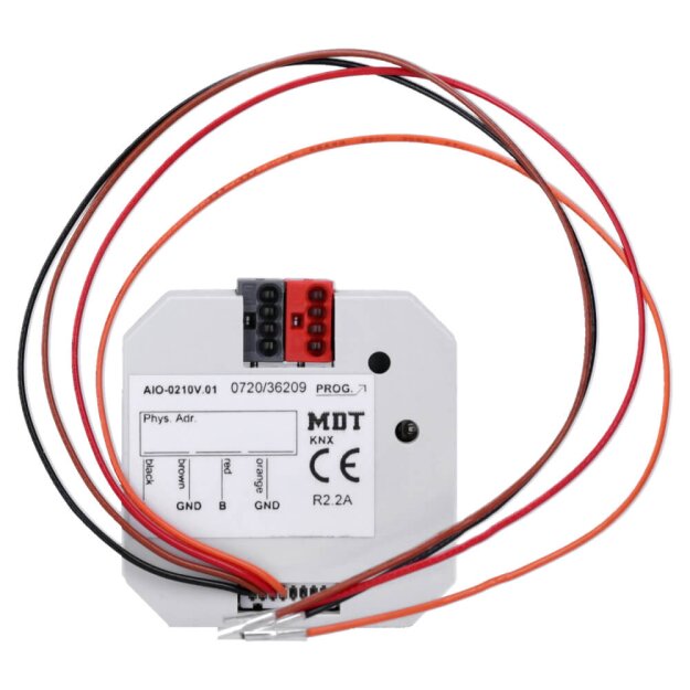 MDT AIO-0210V.01 Schaltaktor 2-fach, UP, 0-10V, Ein-/Ausgang umschaltbar