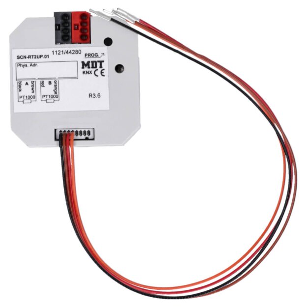 MDT SCN-RT2UP.01 Raumtemperaturregler, 2-fach, UP, für PT1000 Sensoren