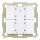 MDT BE-TA55P4.G1 Taster 4-fach Plus 55 mm UP LED KNX Reinweiß glänzend
