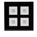 MDT BE-GT04S.01 Glastaster 4-fach Plus KNX Schwarz