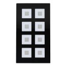 MDT BE-GT08S.01 Glastaster 8-fach Plus, Schwarz