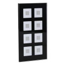 MDT BE-GT08S.01 Glastaster 8-fach Plus, Schwarz