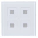 MDT BE-GTT4W.01 Glastaster 4-fach Plus, Weiß mit...