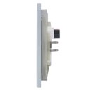 MDT BE-GTT4W.01 Glastaster 4-fach Plus, Weiß mit Temperatursensor