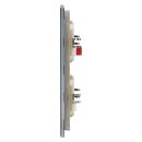 MDT BE-GTT8S.01 Glastaster 8-fach Plus, Schwarz mit Temperatursensor